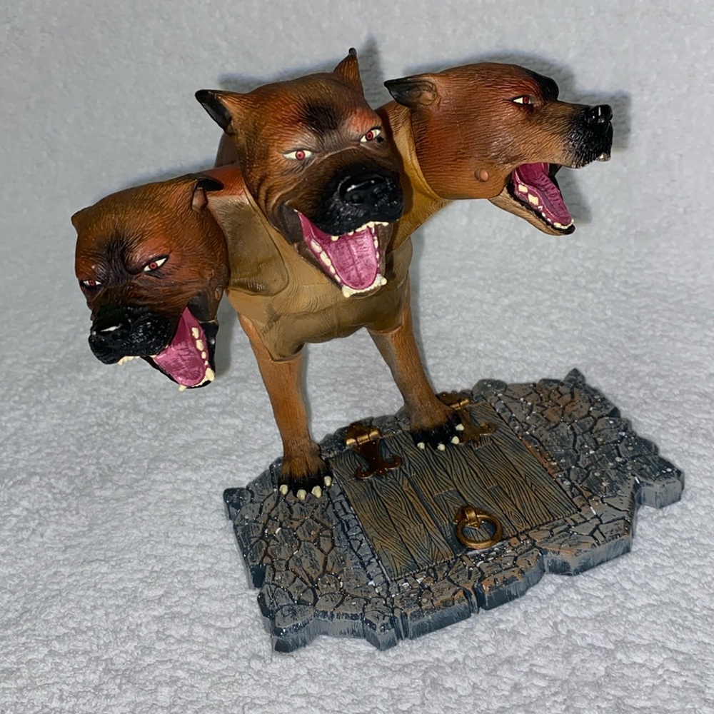 Vintage Harry Potter Large Action Figure 2001 Fluffy 3 Headed Dog Warner Bros